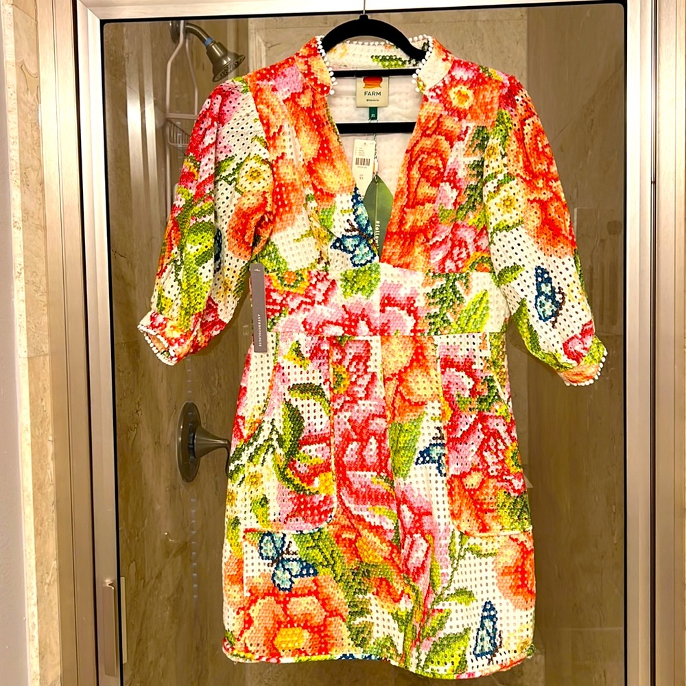 NWT Farm Rio floral mini dress